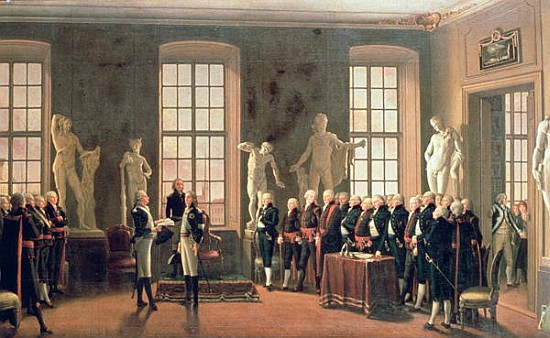 Gustav IV Adolf''s visit to the Academy of Fine Arts in 1797 de Pehr Hillestrom