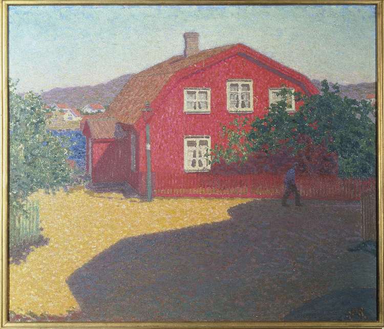 Rotes Haus in Fiskabackskil de Per Adolf (Pelle) Swedland