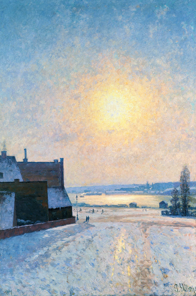 Sun and Snow, Scene from Stockholm de Per Ekstrom