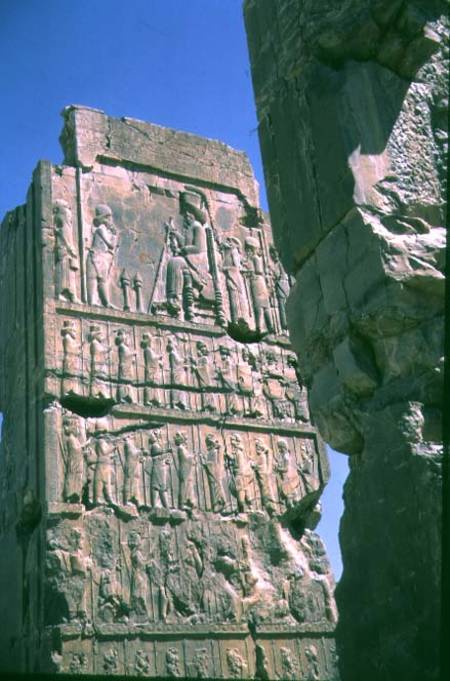 Pillar relief from the Palace of Darius, Persepolis de Persia
