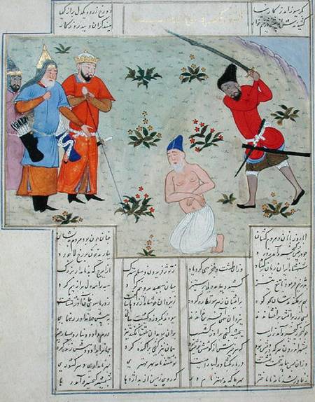 Ms C-822 An execution, from 'Shah-Nameh, or The Epic of the Kings' de Persian School