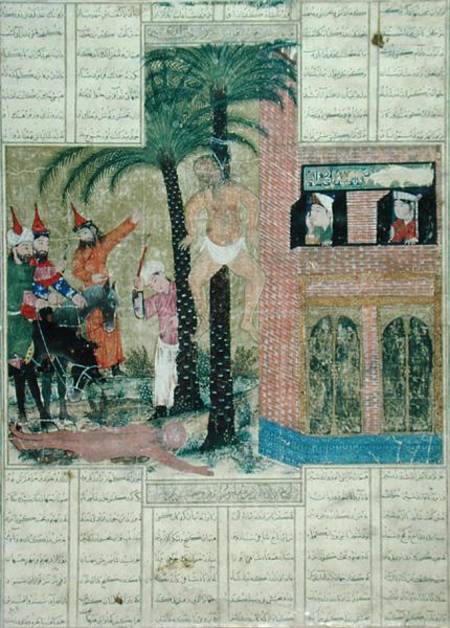  Page from the 'Demotte' manuscript of the 'Shahnama' (Book of Kings) de Persian School