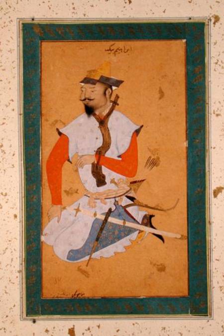 A Turkoman Prisoner of the Mughals, from the Large Clive Album de Persian School
