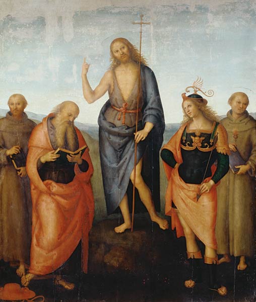 Perugino / John the Baptist / Paint. de Perugino (eigentl. Pierto di Cristoforo Vanucci)