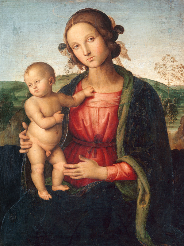 Perugino / Mary with child de Perugino (eigentl. Pierto di Cristoforo Vanucci)