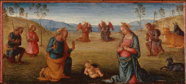 Adoration of the Child / Perugino de Perugino (eigentl. Pierto di Cristoforo Vanucci)