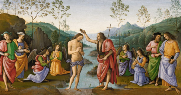 Perugino, Baptism of Christ / Paint. de Perugino (eigentl. Pierto di Cristoforo Vanucci)