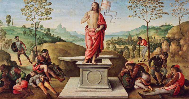 The resurrection Jesu. de Perugino (eigentl. Pierto di Cristoforo Vanucci)