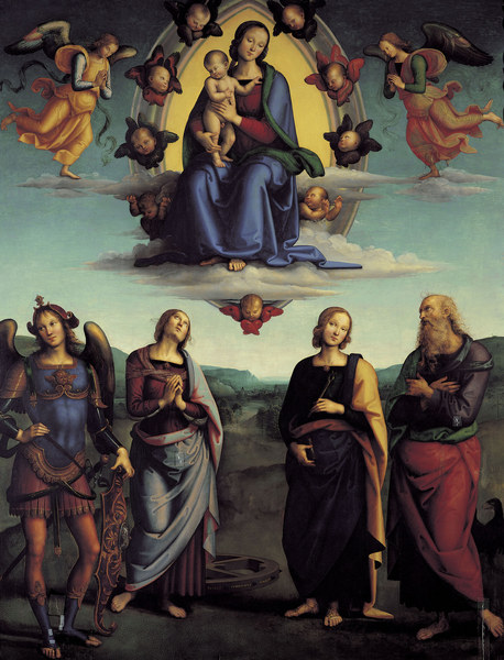 Madonna in Glory / Perugino de Perugino (eigentl. Pierto di Cristoforo Vanucci)