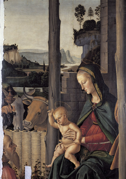 Perugino / Adoration of the Kings, Det. de Perugino (eigentl. Pierto di Cristoforo Vanucci)
