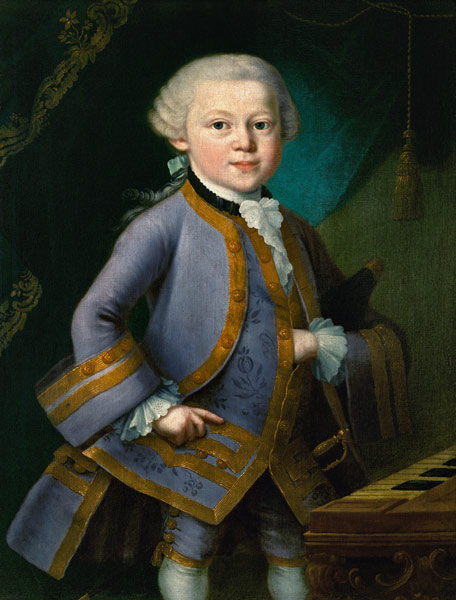 Wolfgang Amadeus Mozart (1756-91) de Peter Anton Lorenzoni