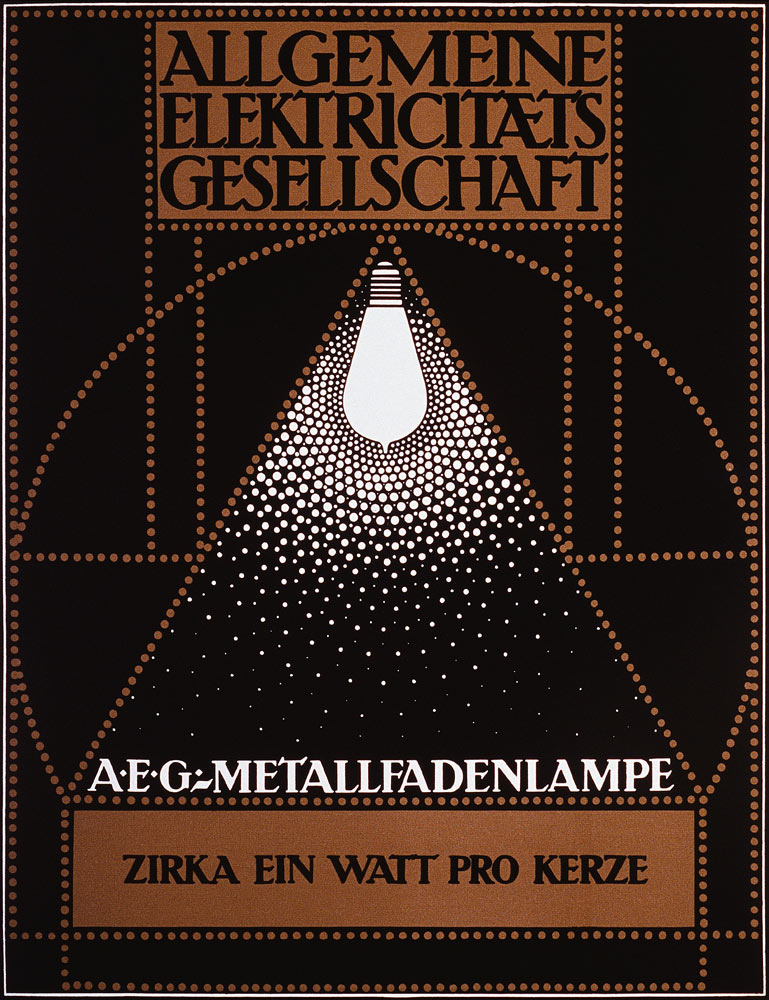 Advertising Poster for the General Electric Company [AEG] de Peter Behrens
