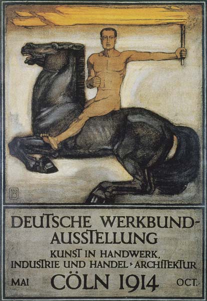 Deutsche Werkbund Austellung, Coln, 1914 (colour litho)  de Peter Behrens