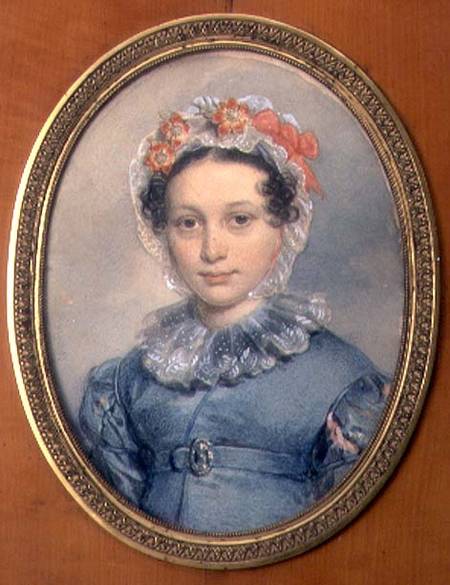 Portrait of Countess Sofia Stepanovna Shcherbatova (1798-1885) de Peter Fedorowitsch Sokolov