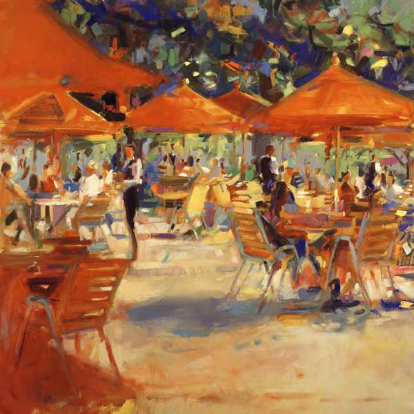 Le Cafe du Jardin (oil on canvas)  de Peter  Graham