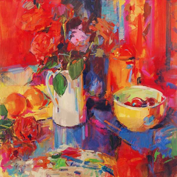 Candy Roses (oil on canvas)  de Peter  Graham