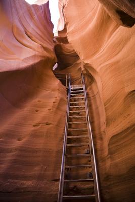 Leiter im Antelope Canyon Arizona USA de Peter Mautsch