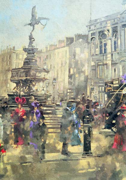 Piccadilly Circus c.1890, 1992 (oil on canvas)  de Peter  Miller