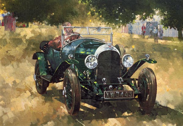 The Green Bentley at Althorp, 1994 (oil on canvas)  de Peter  Miller