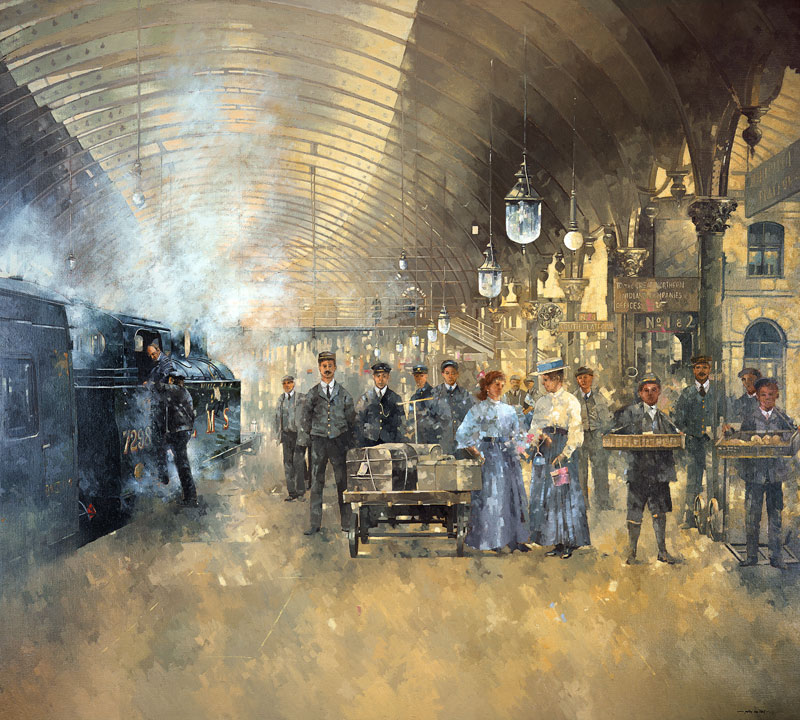 York Railway Station (oil on canvas)  de Peter  Miller