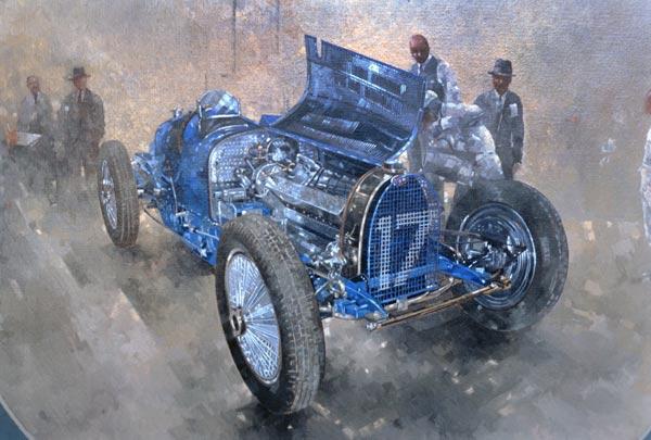 Type 59 Grand Prix Bugatti, 1997 (oil on canvas) 