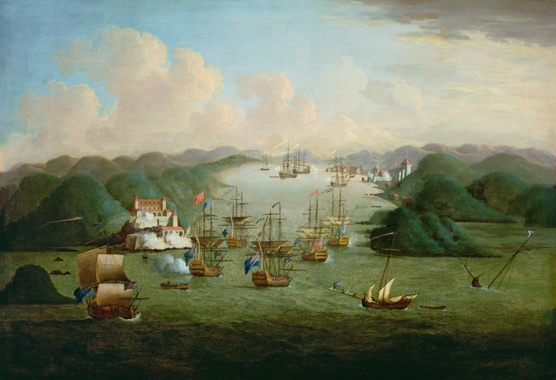 Capture of Porto Bello in 1739 de Peter Monamy