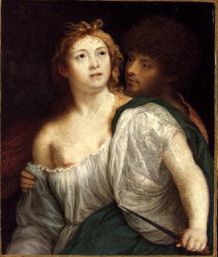 Portrait of Tarquin and Lucretia de Peter Oliver