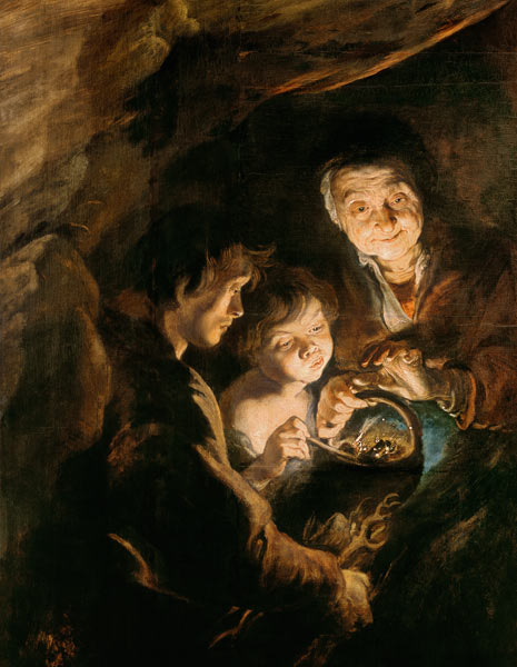 Los ancianos con la pileta de carbón de Peter Paul Rubens