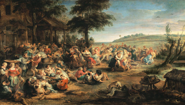 The kermis (or: Country wedding) de Peter Paul Rubens