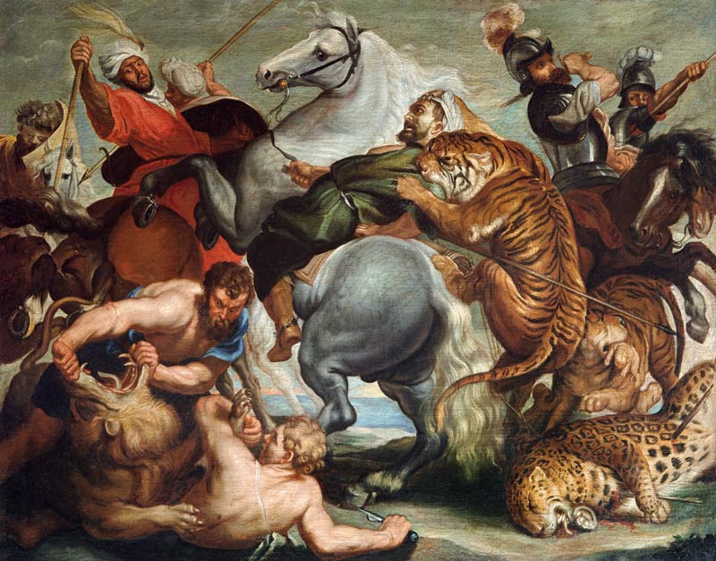 The Tiger and Lion Hunt de Peter Paul Rubens