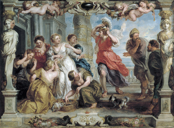 Achilles Discovered by Ulysses Among the Daughters of Lycomedes at Skyros de Peter Paul Rubens