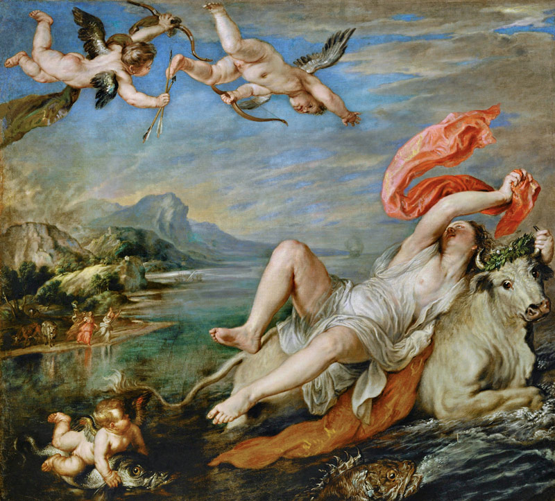 Rape of Europa (after Titian) de Peter Paul Rubens