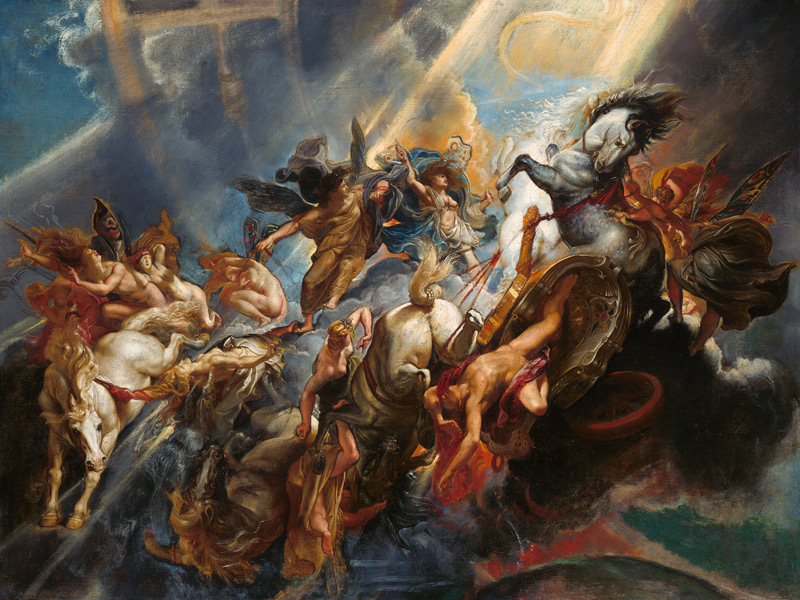 La caída de Faetón de Peter Paul Rubens