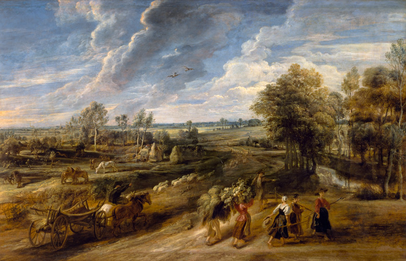 The Return of the Farm Workers from the Fields de Peter Paul Rubens