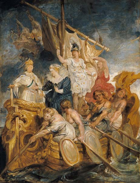 From the Medici cycle: The handing over of the rei de Peter Paul Rubens