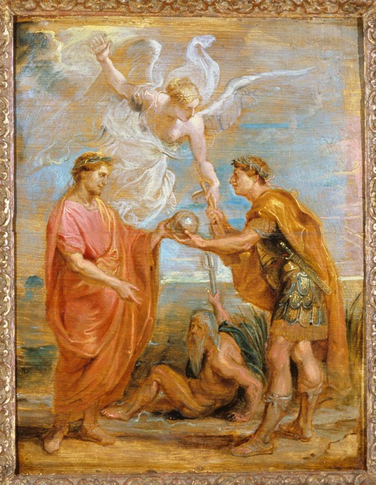 Constantius appoints Constantine as his successor de Peter Paul Rubens