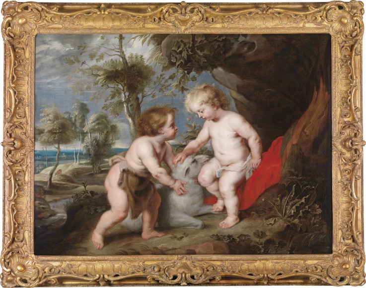 Christ and John the Baptist as Children de Peter Paul Rubens
