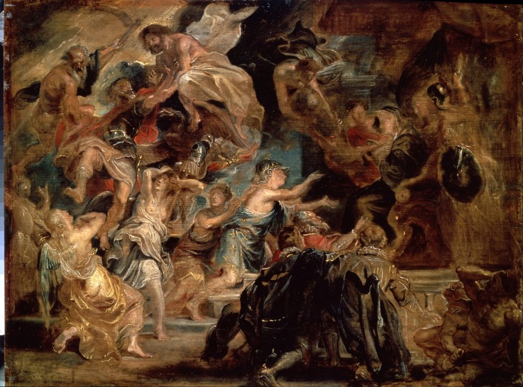 The Death of Henry IV and the Proclamation of the Regency de Peter Paul Rubens