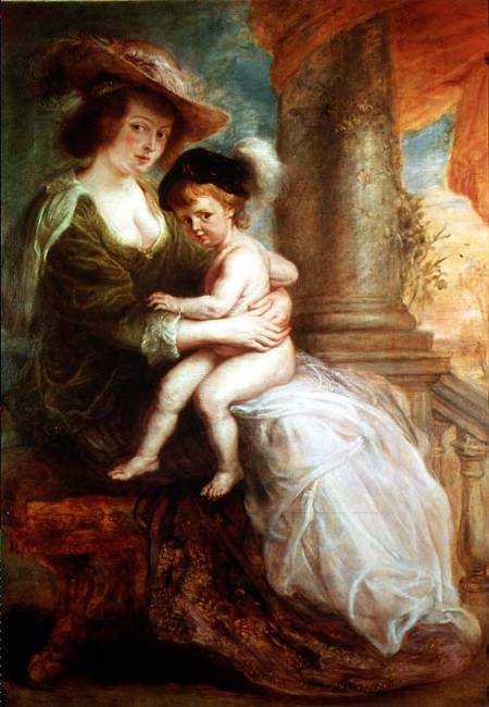 Helene Fourment (1614-73) and her son Frans de Peter Paul Rubens