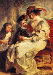 Helene Fourment and her children de Peter Paul Rubens
