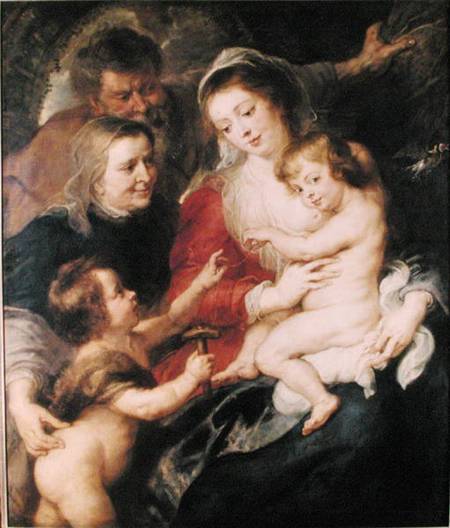 The Holy Family with St. Elizabeth and the Infant St. John the Baptist de Peter Paul Rubens
