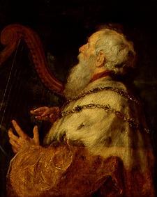 King David, the harp playing. de Peter Paul Rubens
