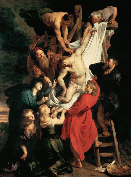 Descent from the Cross triptych, central panel -- Descent from the Cross de Peter Paul Rubens