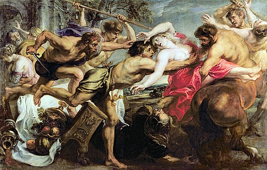 Lapiths and Centaurs de Peter Paul Rubens