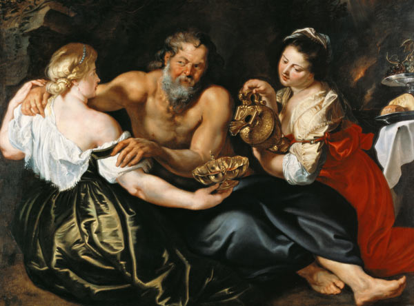 Lot and his daughters de Peter Paul Rubens
