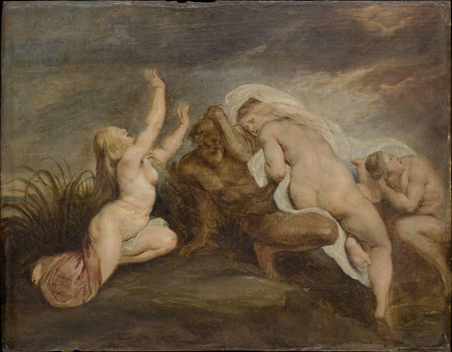 Nymphs and River God (Fragment of a Depiction of the Fall of Phaeton) de Peter Paul Rubens