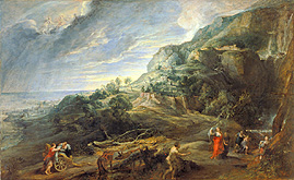 Odysseus auf der Insel Feaci. de Peter Paul Rubens