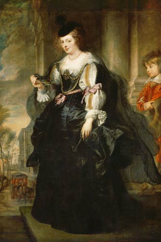 Portrait of the Helene Fourment, stationary. de Peter Paul Rubens