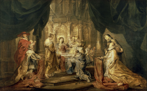 P.P.Rubens, Maria erscheint Ildefonso de Peter Paul Rubens
