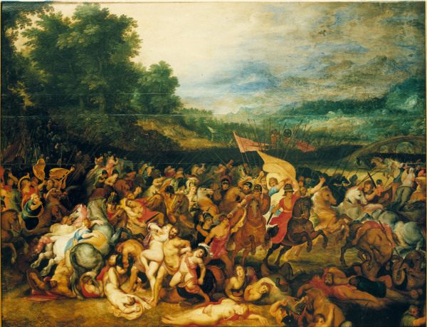 Rubens / Battle of the Amazons de Peter Paul Rubens